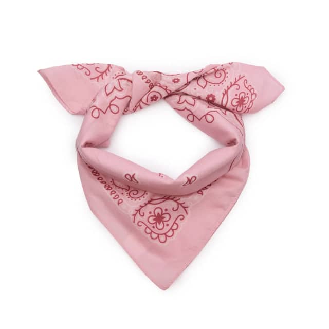Manfield Roze Sjaaltje Met Wit- En Donkerroze Details