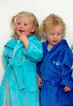 Yep kinderbadjas - capuchon badjas blauw