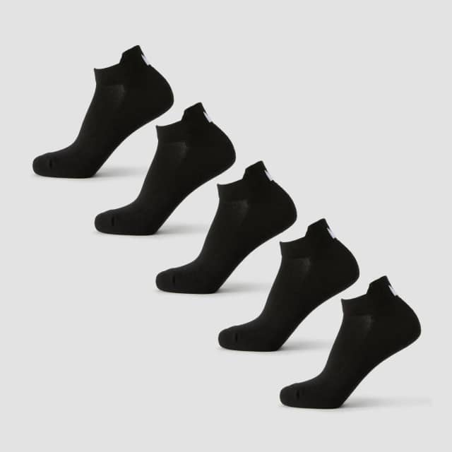 Myprotein MP Unisex Sneakersokken (5 Pack) - Zwart - UK