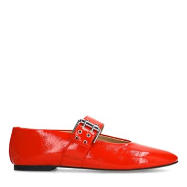 Sacha Rode lak buckle ballerina's