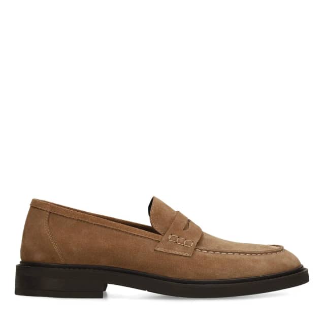 Manfield Taupe Suède Loafers