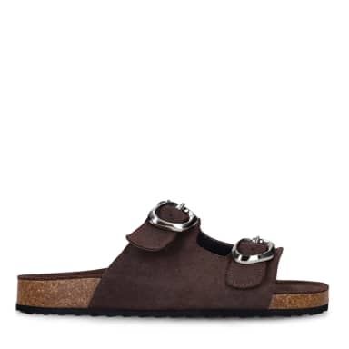 Sacha Bruine suède slippers