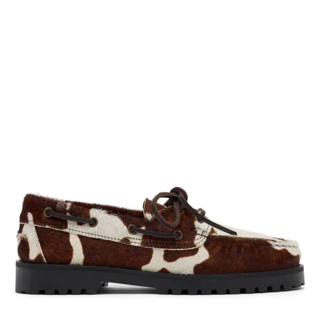 Sacha Bruine cow print veterschoenen