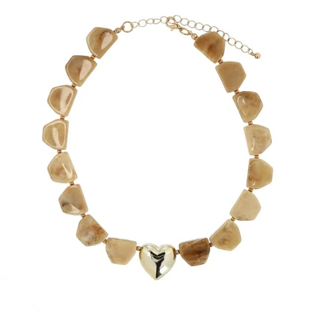Manfield Beige Bedelketting