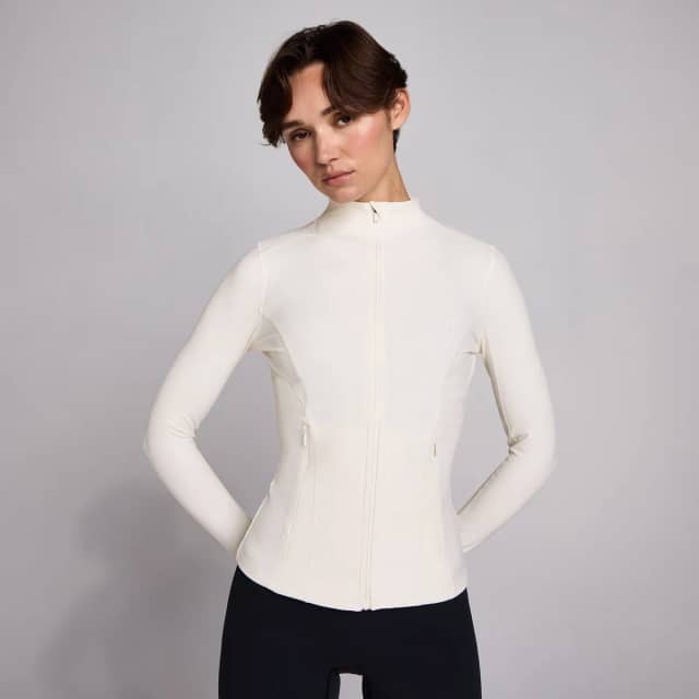 Myprotein MP Women's SculptForm Jas met Rits - Parelwit