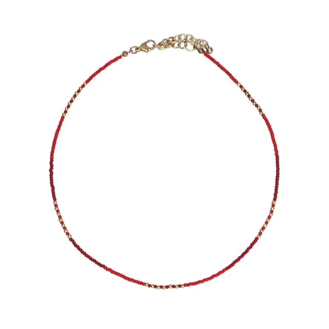 Manfield Rode Kralenketting