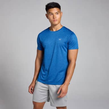 Myprotein MP Tempo gemêleerd T-shirt voor heren - Puurblauw
