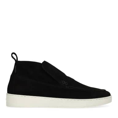 Manfield Zwarte Suède Boots