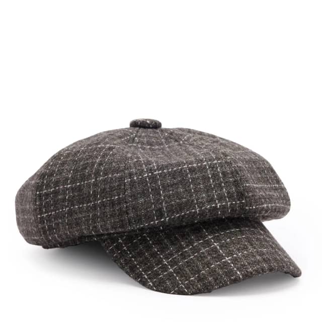 Manfield Grijze Geruite Pet