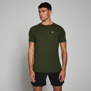 MP Performance T-shirt met korte mouwen voor heren - Gemêleerd legergroen