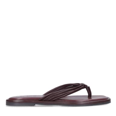 Sacha Rode leren slippers