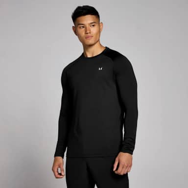 MP trainingsshirt met lange mouwen voor heren - Zwart