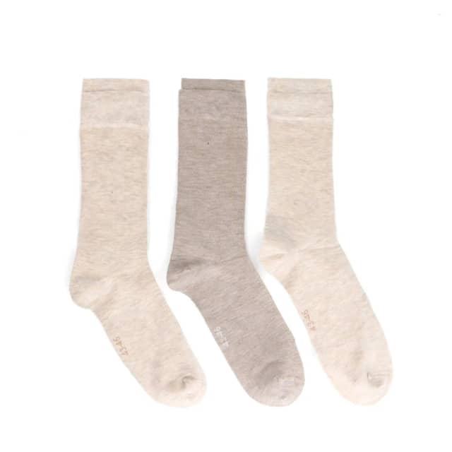 Manfield Beige 3-pack Sokken