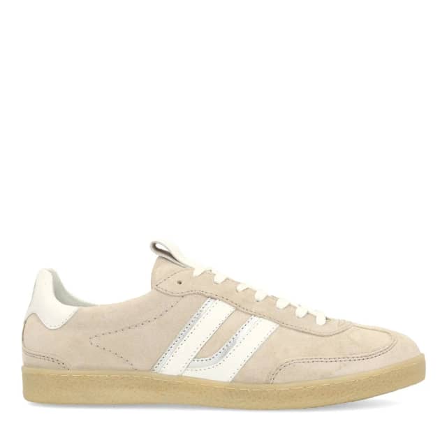 Sacha Grijze suède sneakers met witte details