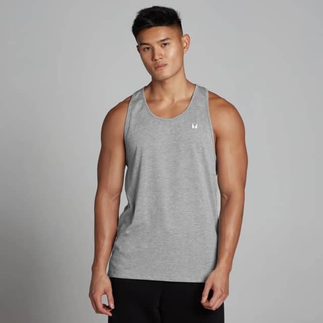 Myprotein MP Rest Day hemd met halternek voor heren - Gemêleerd grijs