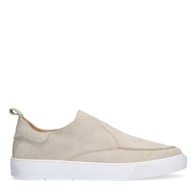 Manfield Beige Suède Loafer