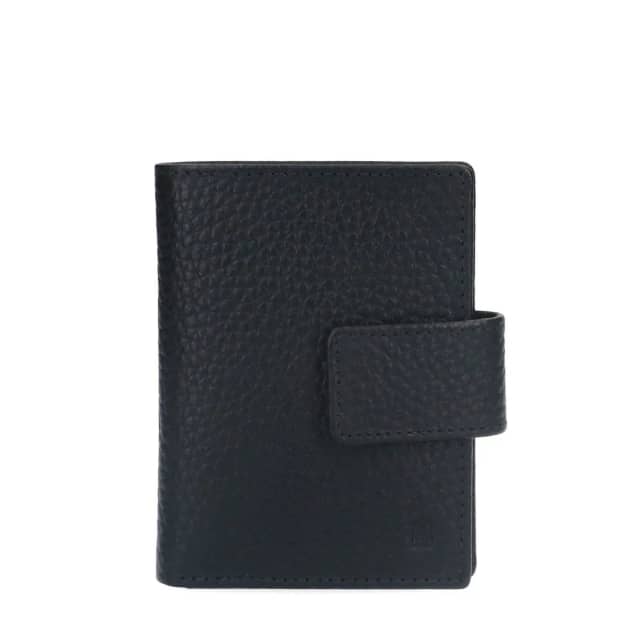Manfield Zwarte Leren Portemonnee