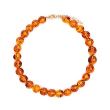 Manfield Lichtbruine Parelketting