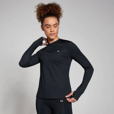 MP Training shirt met lange mouwen voor dames - Zwart