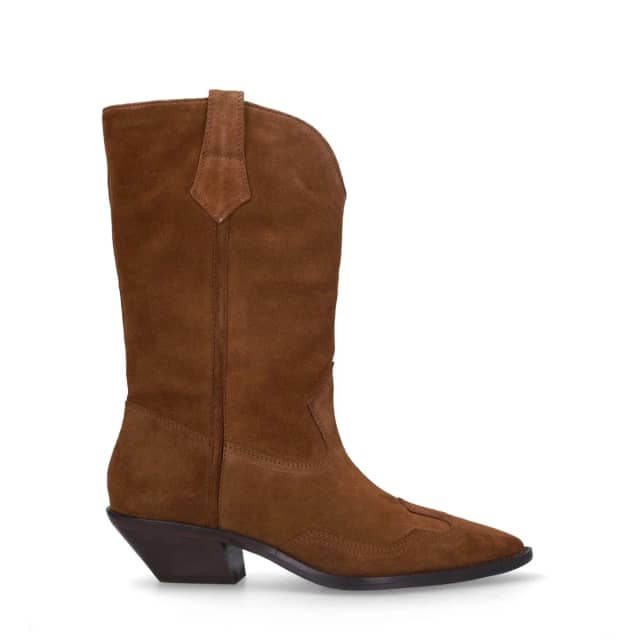 Sacha Cognac suède cowboylaarzen