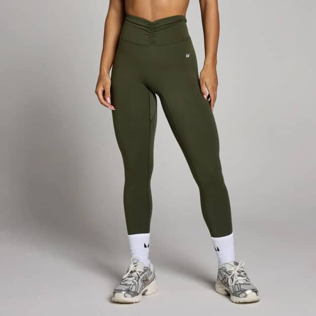 Myprotein MP Dames Tempo Dipped Waist Legging - Bosgroen