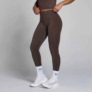 MP Dames Tempo Hoge Taille Legging - Cacao