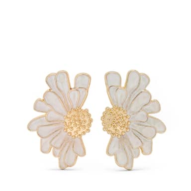 Manfield Manfield Gouden Bloemetjes Oorbellen