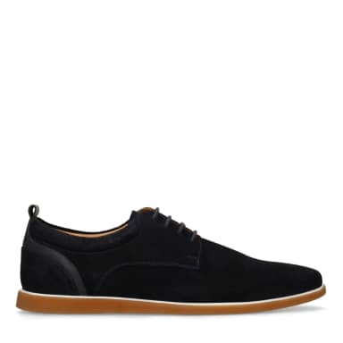 No Stress No Stress Donkerblauwe Suède Veterschoenen
