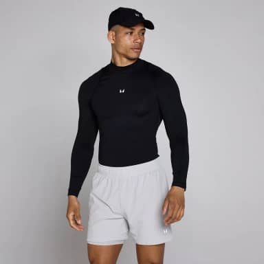 MP Men's Training High Neck Long Sleeve Baselayer - Zwart