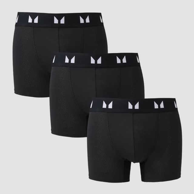 Myprotein MP technische boxershorts voor heren (5 stuks) - Zwart