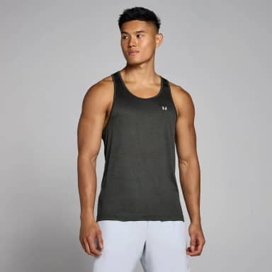 Myprotein MP Tempo gemêleerd hemd voor heren - Verwassen zwart