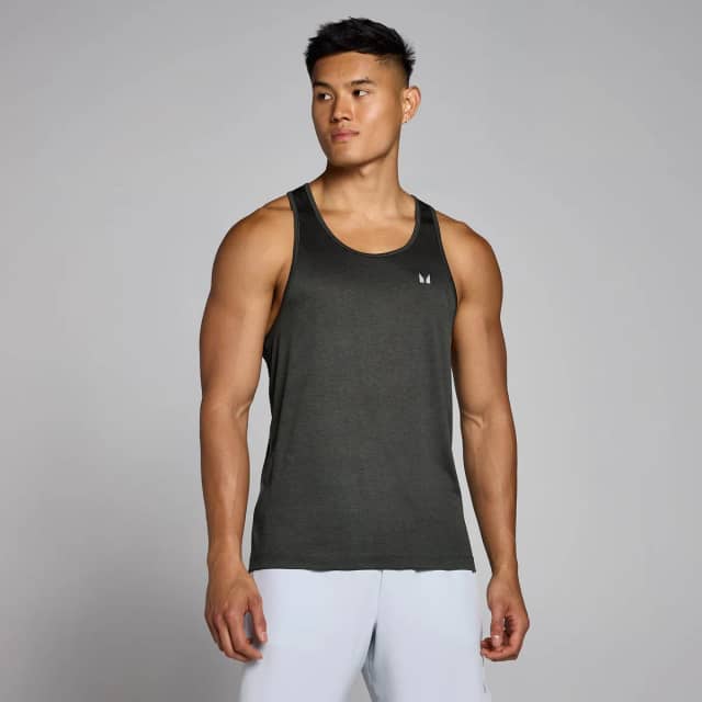Myprotein MP Tempo gemêleerd hemd voor heren - Verwassen zwart