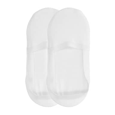Manfield Manfield Witte Invisible Sneaker Sokken (2 Paar)