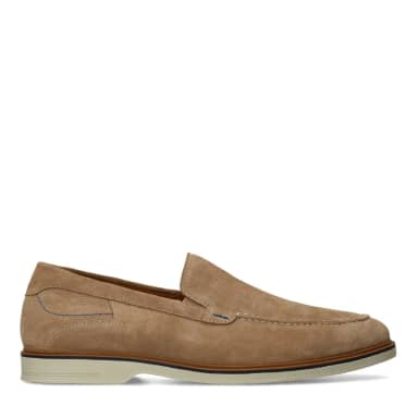 No Stress Beige Suède Loafers