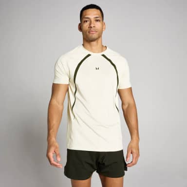 Myprotein MP Heren Tempo Panel T-Shirt - Beige