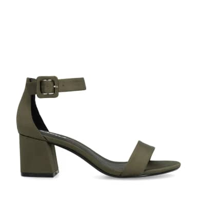 Groene sandalen met hak