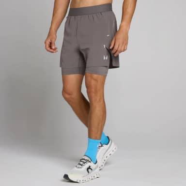 MP Hybrid Lightweight 5 2-in-1 Short voor heren - Asgrijs
