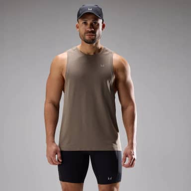 MP Heren Velocity Ultra Naadloze Singlet - Falcon