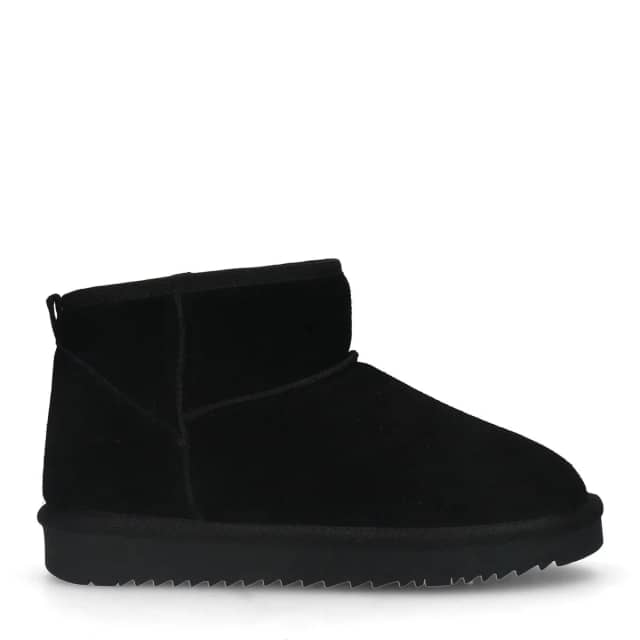Manfield Zwarte Suède Boots