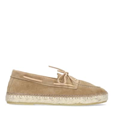Manfield Taupe Suède Veterschoentjes