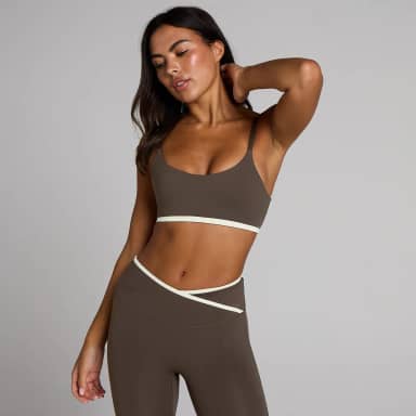 MP Dames Tempo Contrast Sport-Bh - Chocolade