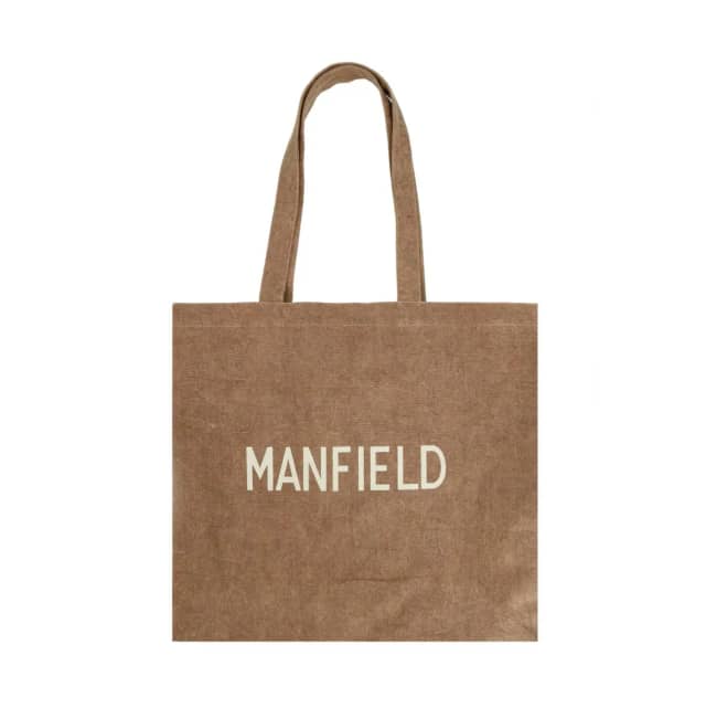 Manfield Bruine stoffen shopper