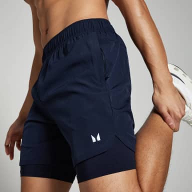 MP 2-in-1 trainingsshort voor heren - Marineblauw