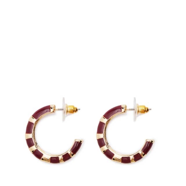 Manfield Bordeaux Rode Ringen Met Gouden Details