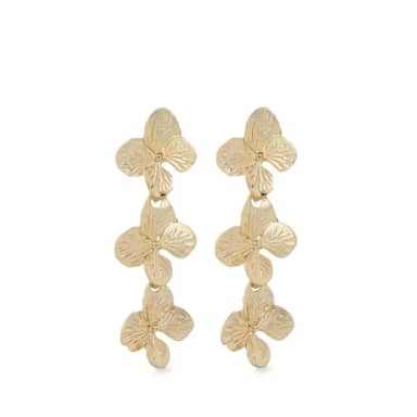 Manfield Manfield Gouden Statement Oorbellen