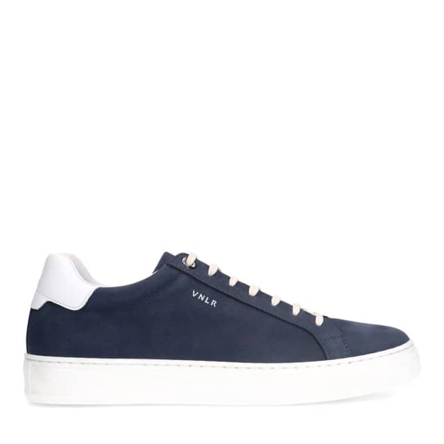 Van Lier Blauwe Barossa Nubuck Sneakers Met Veters