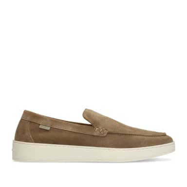 Manfield Taupe Suède Loafers