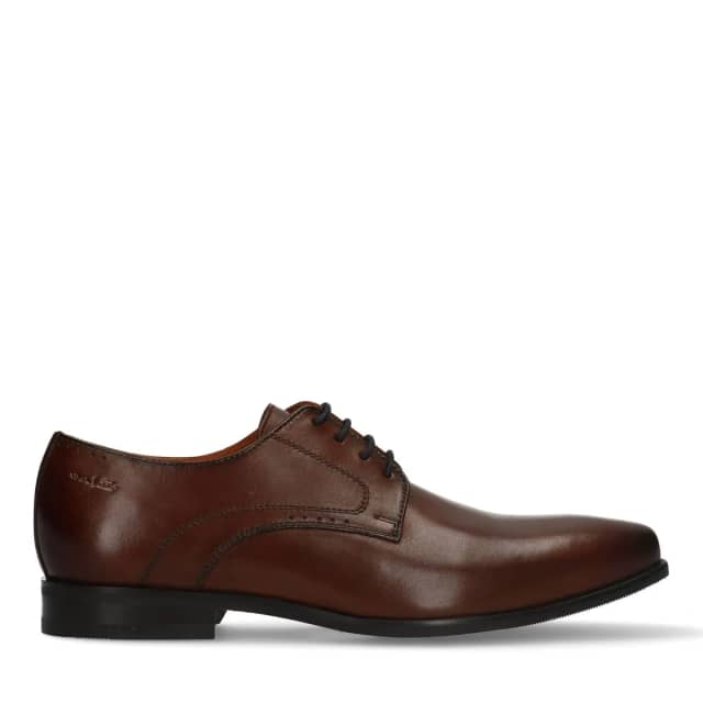 Van Lier Cognac Rhodes Leren Veterschoenen