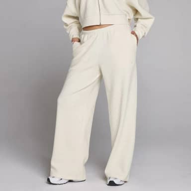 Myprotein MP Dames Waffle Mid Rise Rechte Joggingbroek - Ivoor