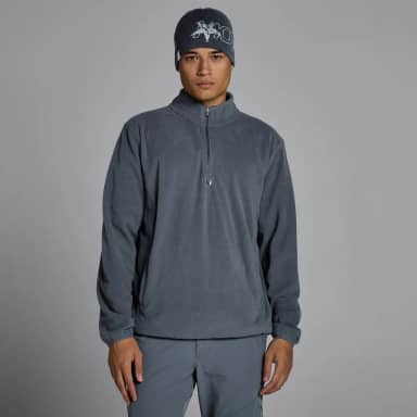 MP Heren Fleece 1/4 Rits - Graniet